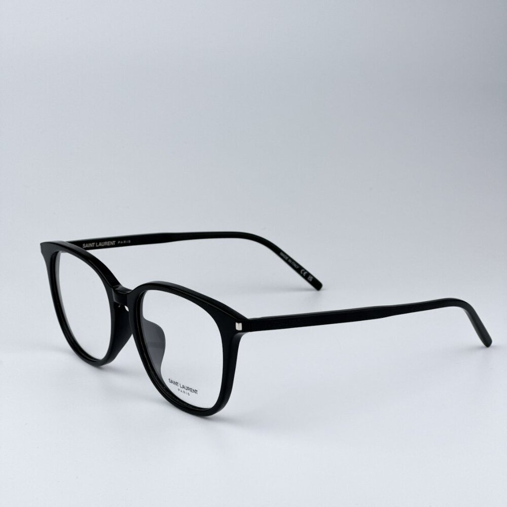 Saint Laurent SL724/F 001 BRAND NEW Eyeglasses Black Oval Women